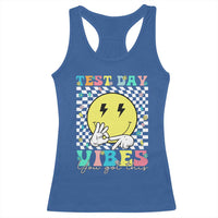 Test Day 67 Meme Racerback Tank Top You Got This Testing Teacher Retro Grooves