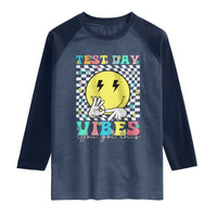 Test Day 67 Meme Raglan Shirt You Got This Testing Teacher Retro Grooves