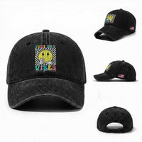 Test Day 67 Meme Washed Cotton Baseball Cap You Got This Testing Teacher Retro Grooves