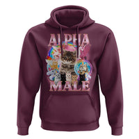 Alpha Male Cat Hoodie Funny Rainbow Kitten Meme Bootleg