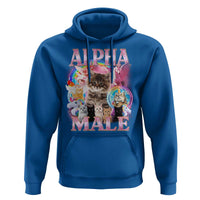 Alpha Male Cat Hoodie Funny Rainbow Kitten Meme Bootleg