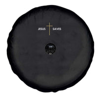 Jesus Saves Spare Tire Cover Cross Subtle Christian Minimal Religious Faith