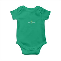 Jesus Saves Baby Onesie Cross Subtle Christian Minimal Religious Faith