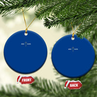 Jesus Saves Ceramic Ornament Cross Subtle Christian Minimal Religious Faith