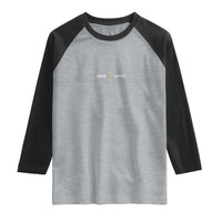 Jesus Saves Raglan Shirt Cross Subtle Christian Minimal Religious Faith
