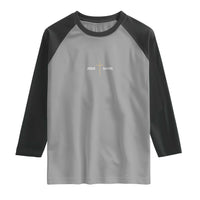 Jesus Saves Raglan Shirt Cross Subtle Christian Minimal Religious Faith