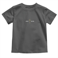 Jesus Saves Toddler T Shirt Cross Subtle Christian Minimal Religious Faith