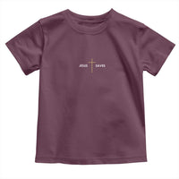 Jesus Saves Toddler T Shirt Cross Subtle Christian Minimal Religious Faith