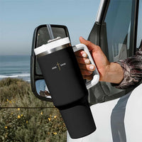 Jesus Saves Tumbler With Handle Cross Subtle Christian Minimal Religious Faith