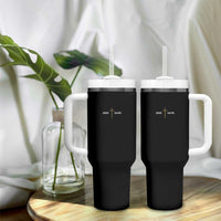 Jesus Saves Tumbler With Handle Cross Subtle Christian Minimal Religious Faith
