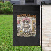 Never Alone Raccoon Mom Garden Flag Funny Mama Life Mothers Day