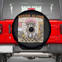 Never Alone Raccoon Mom Spare Tire Cover Funny Mama Life Mothers Day
