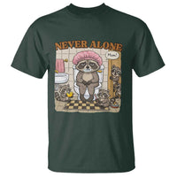 Never Alone Raccoon Mom T Shirt Funny Mama Life Mothers Day
