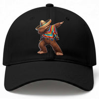 Mexican Bigfoot Dabbing Cinco de Mayo Funny Fiesta Baseball Cap