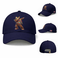 Mexican Bigfoot Dabbing Cinco de Mayo Funny Fiesta Baseball Cap