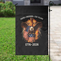 Faith Freedom 250 Years Garden Flag Christian USA Independence 1776 2026 Bald Eagle