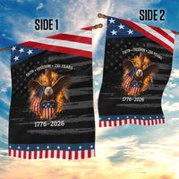 Faith Freedom 250 Years Patriotic Garden Flag Christian USA Independence 1776 2026 Bald Eagle
