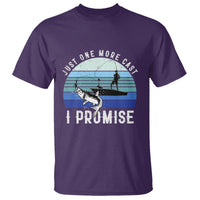 Fishing T Shirt Just One More Cast I Promise - Wonder Print Shop