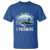 Fishing T Shirt Just One More Cast I Promise - Wonder Print Shop