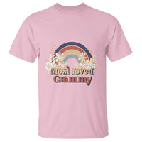 Grandma T Shirt Most Loved Grammy Retro Groovy - Wonder Print Shop