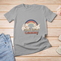 Grandma T Shirt For Women Most Loved Grammy Retro Groovy - Wonder Print Shop