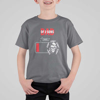 Dad Of Two Sons T Shirt For Kid Dad Of Two Sons Funny Skeleton Low Battery Father's Day - Wonder Print Shop