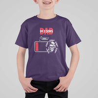 Dad Of Two Sons T Shirt For Kid Dad Of Two Sons Funny Skeleton Low Battery Father's Day - Wonder Print Shop