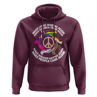 Make Lying Wrong Again Make America Think Again Hoodie Human’s Rights Hand Peace