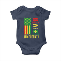 Juneteenth Equality Is Greater Than Division Baby Onesie Juneteenth American Flag