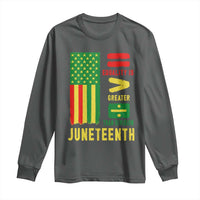Juneteenth Equality Is Greater Than Division Long Sleeve Shirt Juneteenth American Flag