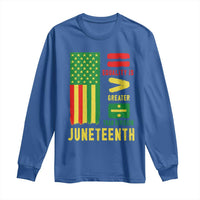 Juneteenth Equality Is Greater Than Division Long Sleeve Shirt Juneteenth American Flag