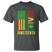 Juneteenth Equality Is Greater Than Division T Shirt Juneteenth American Flag