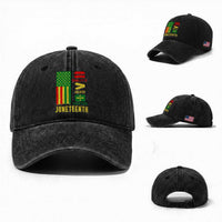 Juneteenth Equality Is Greater Than Division Washed Cotton Baseball Cap Juneteenth American Flag