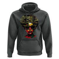 Camo African American Women Juneteenth Celebrating Black Freedom Day Hoodie