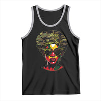 Camo African American Women Juneteenth Celebrating Black Freedom Day Tank Top