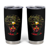 Camo African American Women Juneteenth Celebrating Black Freedom Day Tumbler Cup