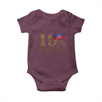 19th June Juneteenth Freedom Day Baby Onesie Juneteenth Flag