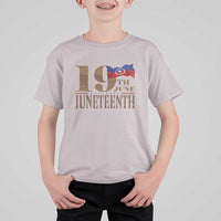 19th June Juneteenth Freedom Day T Shirt For Kid Juneteenth Flag