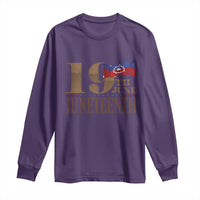 19th June Juneteenth Freedom Day Long Sleeve Shirt Juneteenth Flag