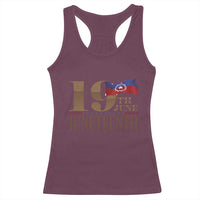19th June Juneteenth Freedom Day Racerback Tank Top Juneteenth Flag