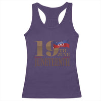 19th June Juneteenth Freedom Day Racerback Tank Top Juneteenth Flag
