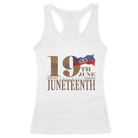 19th June Juneteenth Freedom Day Racerback Tank Top Juneteenth Flag