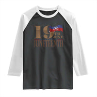 19th June Juneteenth Freedom Day Raglan Shirt Juneteenth Flag