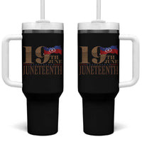19th June Juneteenth Freedom Day Tumbler With Handle Juneteenth Flag