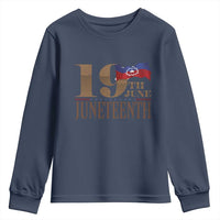 19th June Juneteenth Freedom Day Youth Sweatshirt Juneteenth Flag