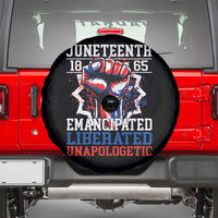 Juneteenth 1865 Emancipated Liberated Unapologetic Spare Tire Cover Hand Fist Juneteenth Flag