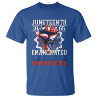 Juneteenth 1865 Emancipated Liberated Unapologetic T Shirt Hand Fist Juneteenth Flag