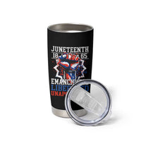 Juneteenth 1865 Emancipated Liberated Unapologetic Tumbler Cup Hand Fist Juneteenth Flag