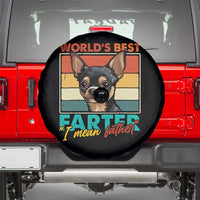 Funny World's Best Farter I Mean Father Spare Tire Cover Dog Dad