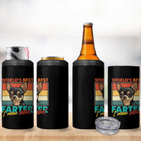Funny World's Best Farter I Mean Father 4 in 1 Can Cooler Tumbler Dog Dad